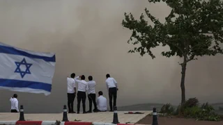In der Gegend von Jerusalem wüten Feuer