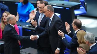 Friedrich Merz wird im zweiten Wahlgang zum Bundeskanzler gewählt