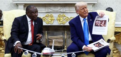 „Tod. Tod. Furchtbarer Tod. Ich weiß nicht“ – Trump führt Südafrikas Präsidenten im Weißen Haus vor