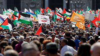 Hunderttausende protestieren in Rom für Palästinenser