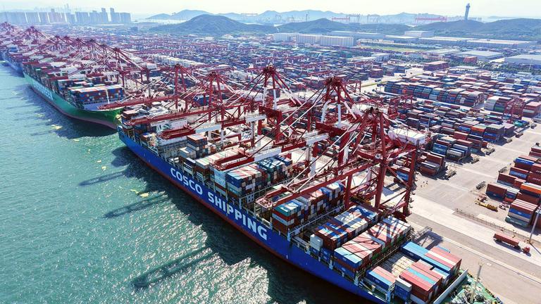 Chinas Exporte steigen trotz US-Handelskonflikt