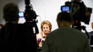 Russlands mächtigste Frau hält Rede - EU-Vertreter verlassen Saal