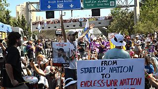 Tausende demonstrieren bei Großstreik in Israel für Geiseln