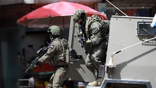 Israelische Soldaten führen Razzia in Ramallah durch