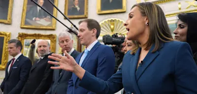 Erst empört sich Trump über eine „unverschämte Frage“ – dann spricht er eine Drohung aus