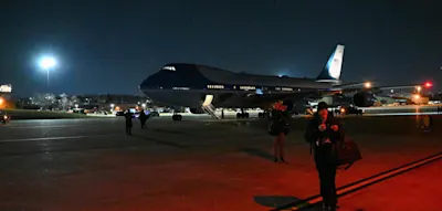 Drei Stunden Versp&auml;tung &ndash;&nbsp;Trump-Flieger muss auf Weg nach Davos umkehren