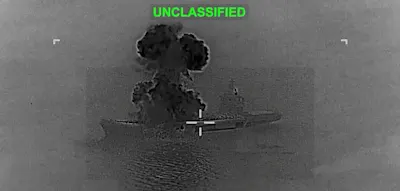 USA treffen iranisches Schiff &ndash; Drohnentr&auml;ger steht in Flammen