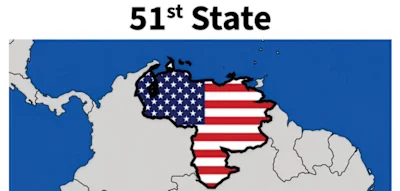 &bdquo;51. Bundesstaat&ldquo; &ndash; Trump postet Venezuela-Karte in US-Flaggenfarben