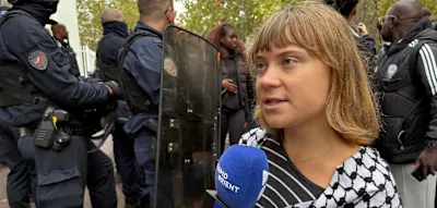 &bdquo;Unsere Zukunft wird uns geraubt&ldquo; &ndash; Greta Thunberg nimmt an Sch&uuml;lerprotest in Frankreich teil