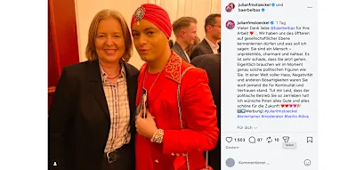 B&auml;rbel Bas meldet sich nach R&uuml;cktritt &ndash; unter Instagram-Post eines Entertainers